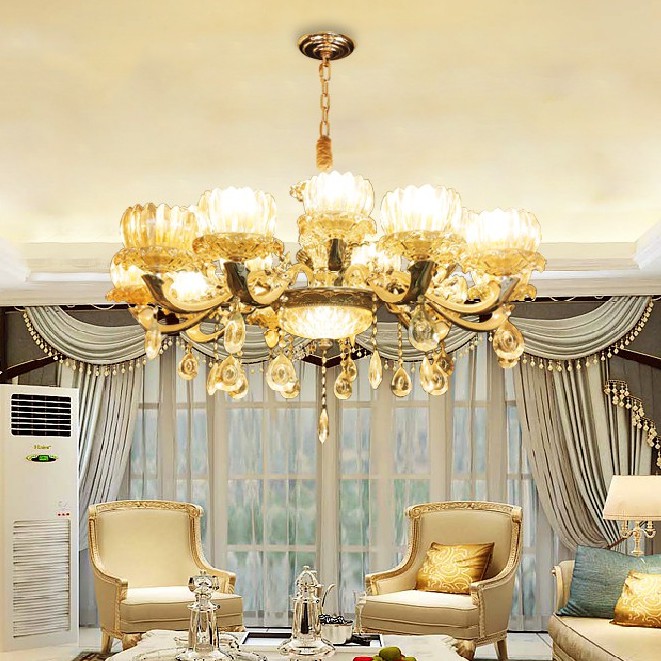 Đèn chùm MONSKY DERSE sang trọng loại 15 tay trang trí nội thất hiện đại - kèm bóng LED chuyên dụng.