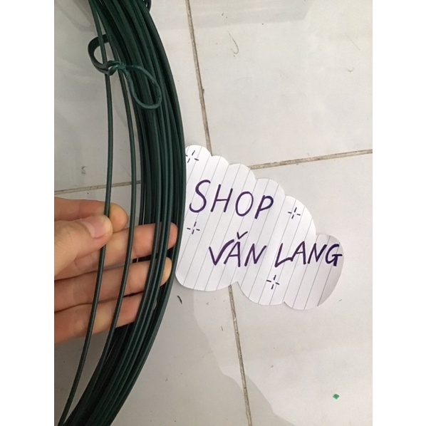 dây thép bọc nhựa màu xanh không rỉ 2,5 li