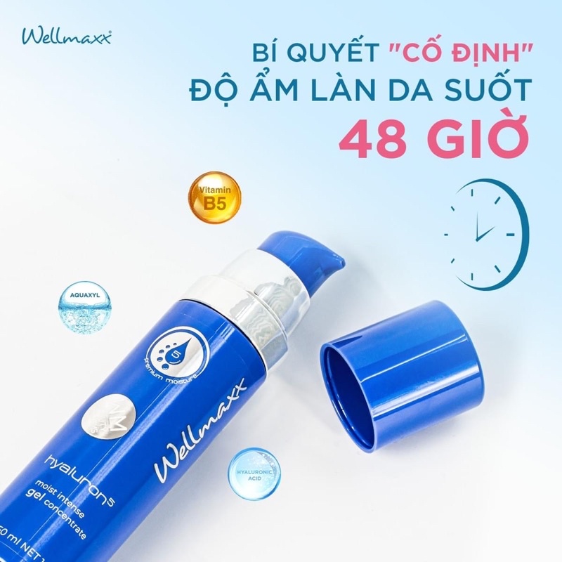 [HÀNG NHẬP KHẨU] Gel Dưỡng Ẩm Phục Hồi Da Wellmaxx Hyaluron B5 50ml