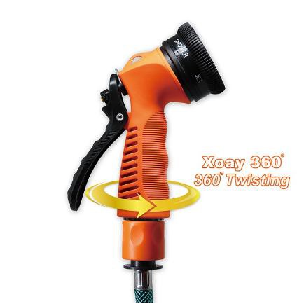 Xe đẩy tưới cây - rửa xe màu cam cao cấp 6 chế độ phun Onspa 30 mét