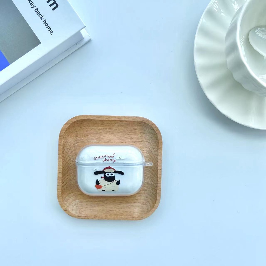 Ốp Bảo Vệ Hộp Đựng Tai Nghe airpods 1/2 Hình Cừu Con Xinh Xắn