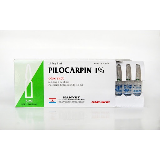 Hanvet Pilocarpin 1% liệt dạ cỏ trên dê, heo ống 5ml