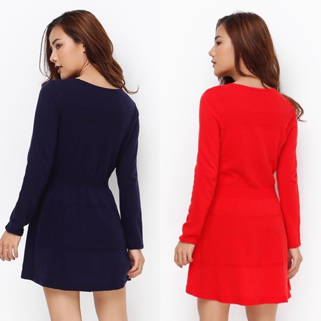 [Mã WASTMAY giảm 15% tối đa 30K đơn 150K] COMBO 2 ĐẦM - ĐẦM LEN DỆT KIM XUẤT HÀN D010 | BigBuy360 - bigbuy360.vn