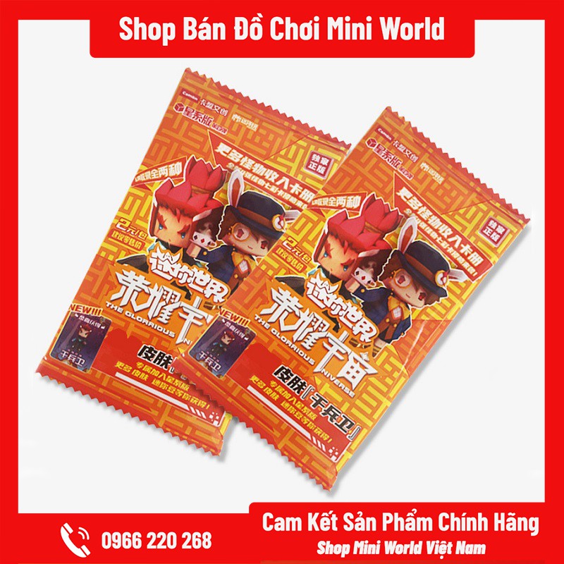 Thẻ Bài Mini World SS6 [Gửi 1 Gói Ngẫu Nhiên, 6 Thẻ Bài]