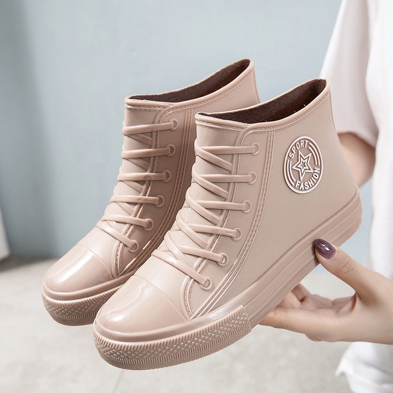 Giày bốt đi mưa đế dày chống thấm nước chống mài mòn và chống trượt thời trang cho nữ | BigBuy360 - bigbuy360.vn