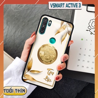 Ốp lưng kính 3D 12 con giáp - Vsmart Active 3