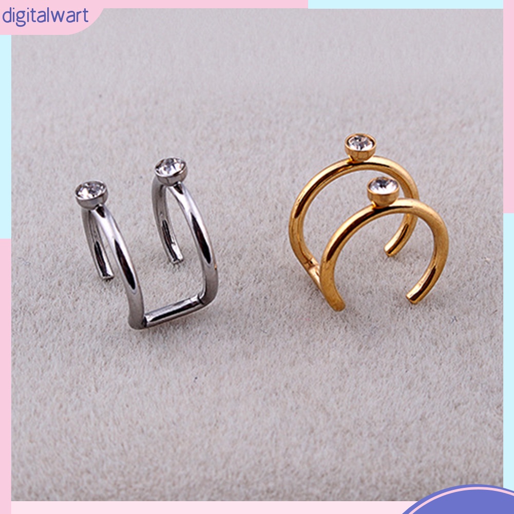 1 Khuyên kẹp vành tai đính đá thời trang nữ