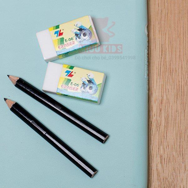 Gôm tẩy xóa chì TL E-06 Dẻo Dai Ít Bụi Bẩn Khi Sử Dụng
