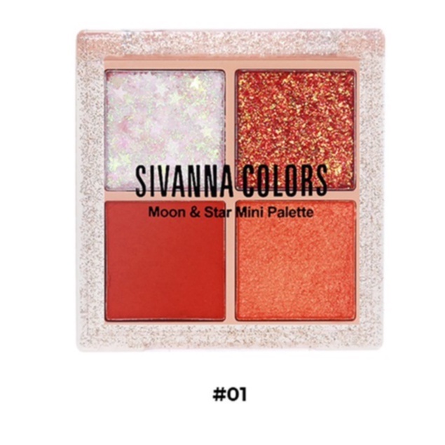 Phấn mắt trang điểm có nhũ 4 Màu Sivanna Colors In The Peach HF6040 5g