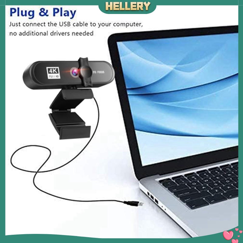 Webcam Full HD 4K Tự Động Lấy Nét Cho Phát Sóng Trực Tiếp