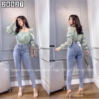 Quần jean 2 túi cài cúc
