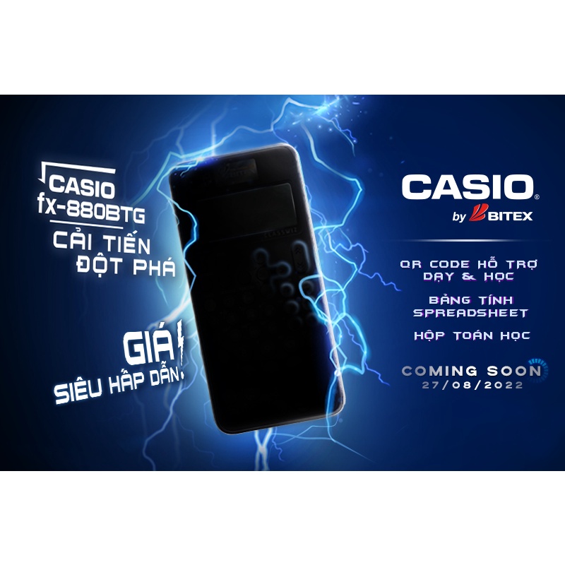 Máy Tính CASIO FX-880BTG - Màu Hồng