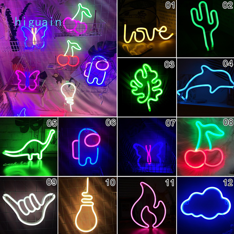 Đèn Led neon nhiều kiểu dáng trang trí nội thất đẹp mắt