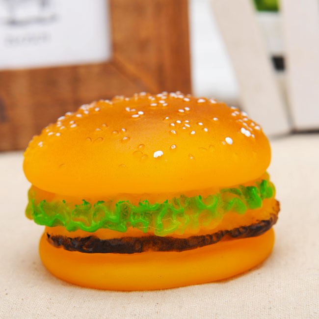 ĐỒ CHƠI BÁNH HAMBURGER PHÁT RA TIẾNG KÊU THÚ VỊ DÀNH CHO THÚ CƯNG