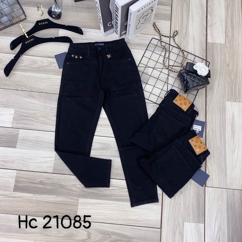 Quần jean baggy đen tuyền