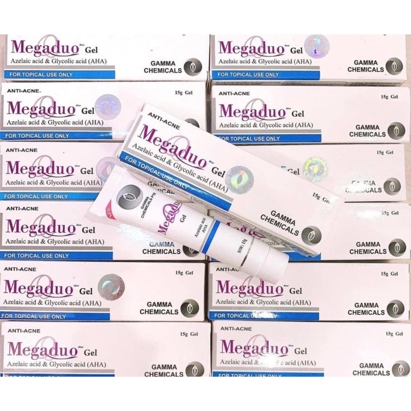 Megaduo Gel New AHA 15g hỗ trợ giảm mụn ẩn, thâm mụn