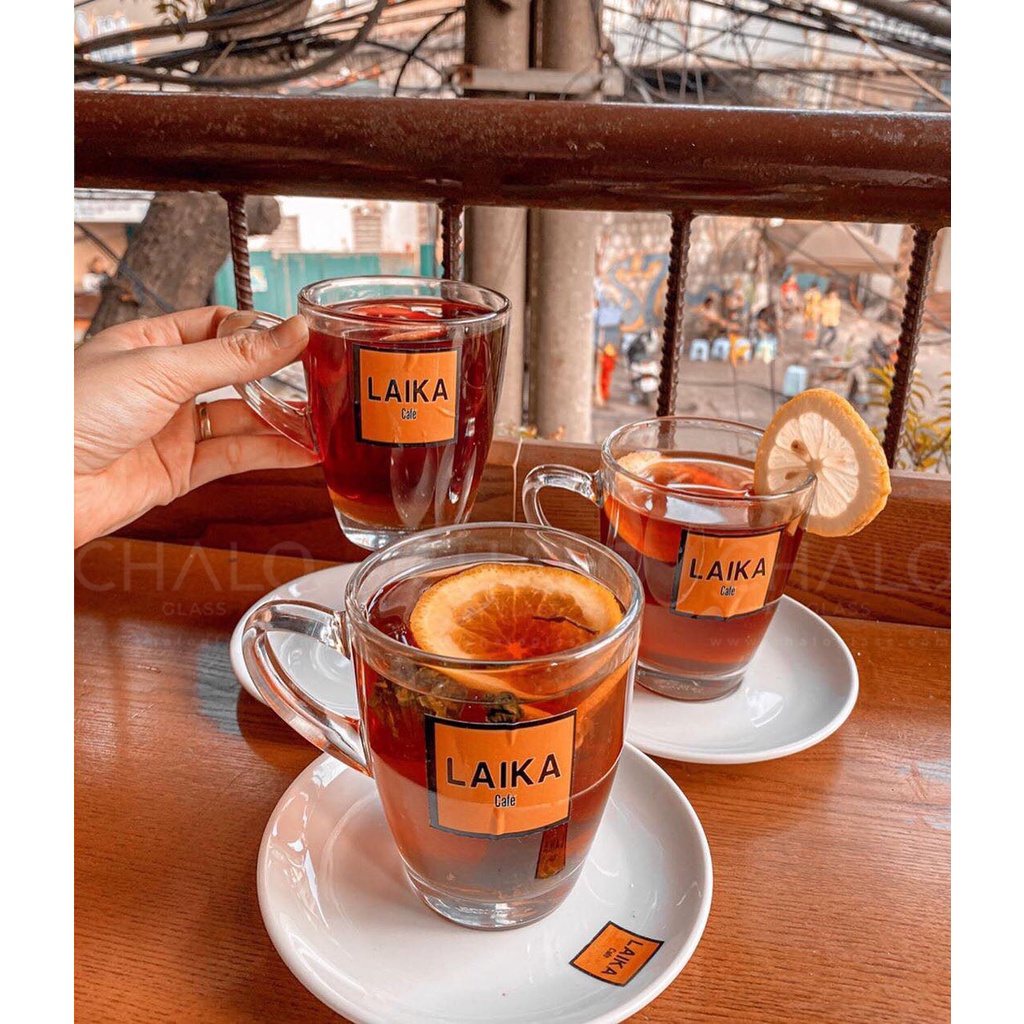 [Đại lý Ocean] Bộ 6 cốc ly thủy tinh thái lan UNION pha trà nóng đẹp cao cấp UG343 - 320ml