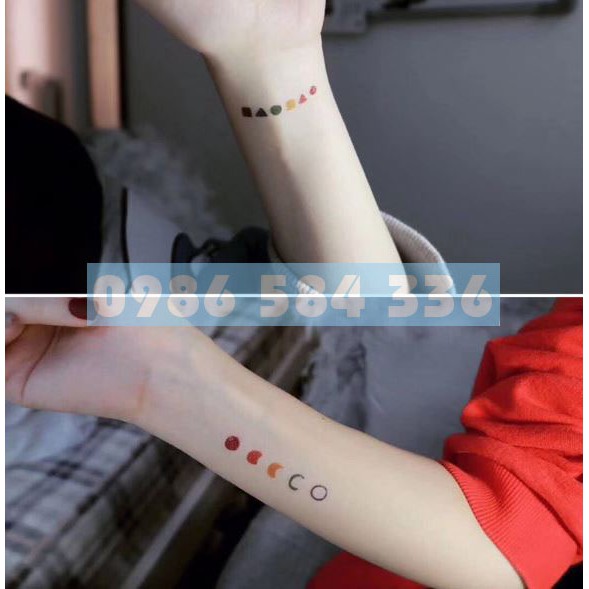 [SALE] Hình Xăm Dán Mini Emoji Cảm Xúc - Flash Tattoo Phong Cách Hàn Quốc Cực Cá Tính (1T- MÃ N)