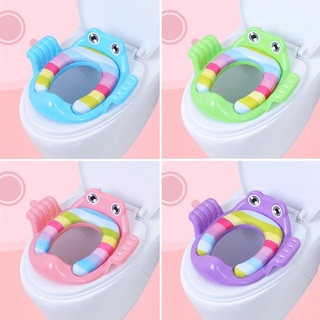 Ghế ngồi bồn cầu cho bé - ghế ngồi bồn cầu có tay vịn