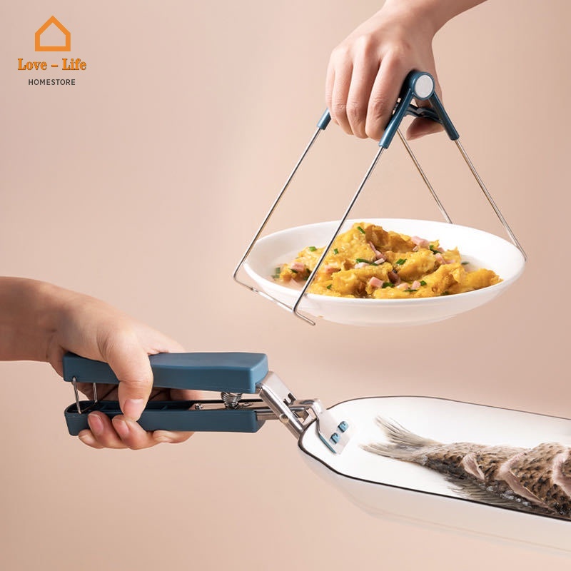 Dụng Cụ Kẹp Tô/Nồi Hấp Bằng Thép Không Gỉ Điều Chỉnh Được