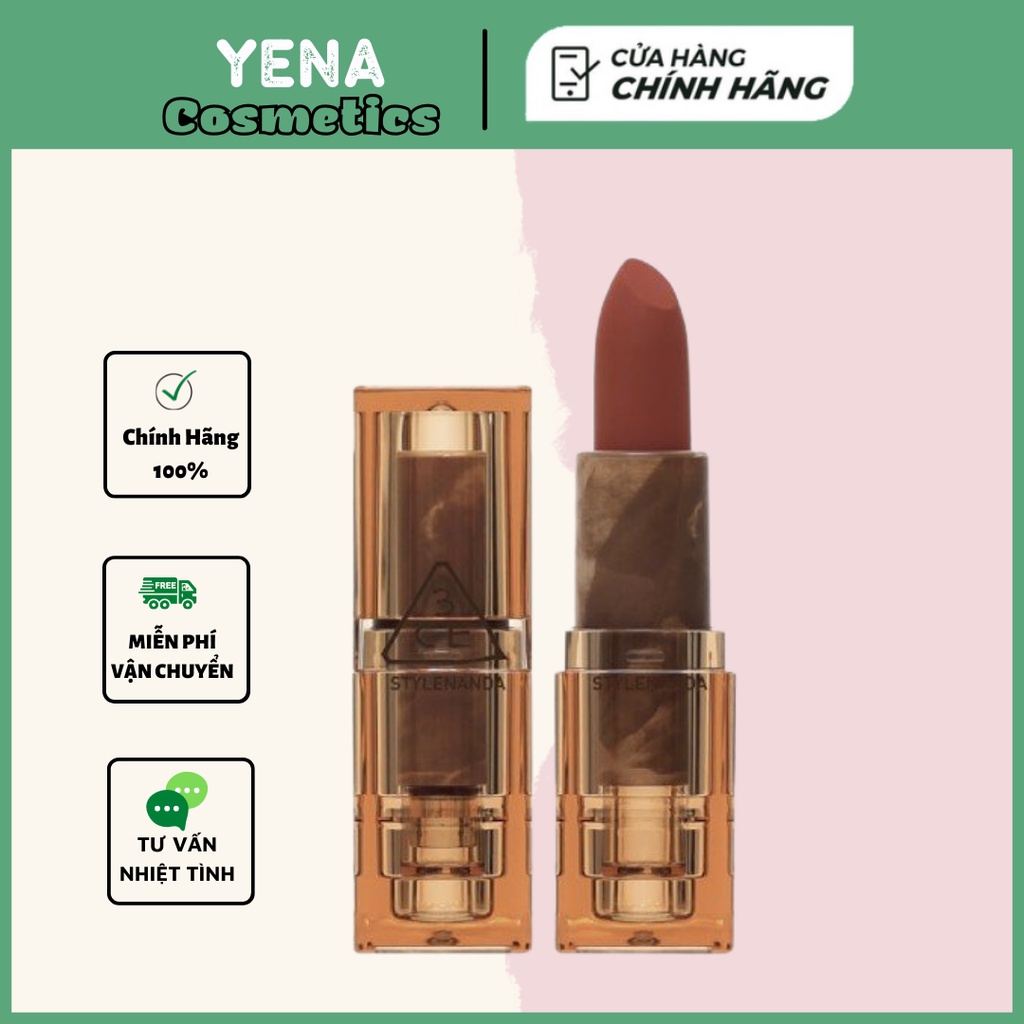 Son Thỏi 3CE Deep Under More Deep siêu lì mềm môi (3CE SOFT MATTE LIPSTICK)