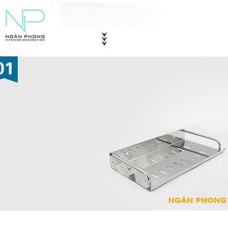 KỆ PHONG TẮM INOX 201-SỐ 3