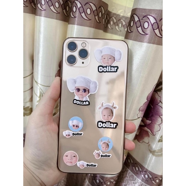 Sticker in hình bé dán bình sữa, vật dụng, ốp điện thoại ba mẹ