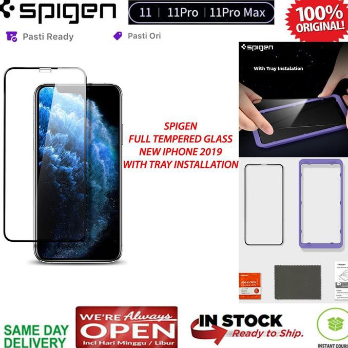 SPIGEN Kính cường lực bảo vệ màn hình Jli 976 Iphone 11/11 Pro / 11 Max Iphone 11 Pro