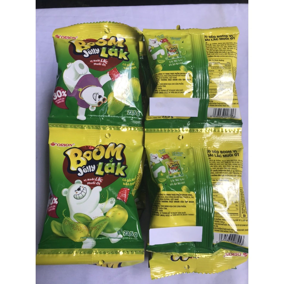 Kẹo Dẻo Boom Jelly Lắk Orion Vị Xoài Lắc Muối Ớt