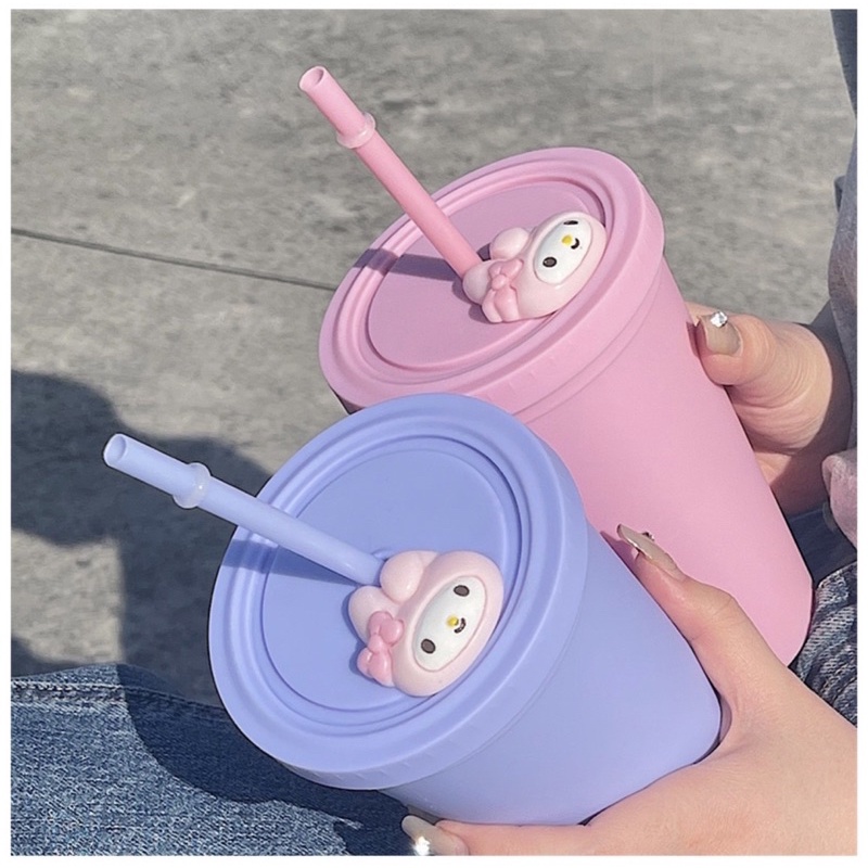 Cốc Ly uống nước DIY Kuromi, Cinnamonroll, MyMelody, Pompompurin, HelloKitty