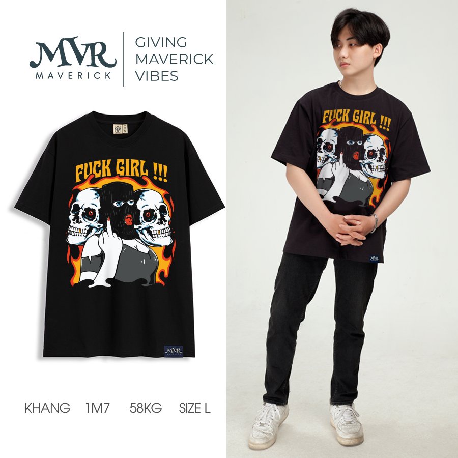 Áo thun nam phông nữ cô gái ngầu unisex phong cách big size tay lỡ localbrand MVR BB4326