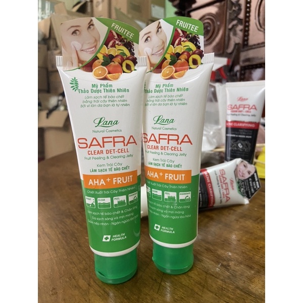 Kem trái cây làm sạch tế bào chết sạch nhờn & ngừa mụn Lana Safra 80g