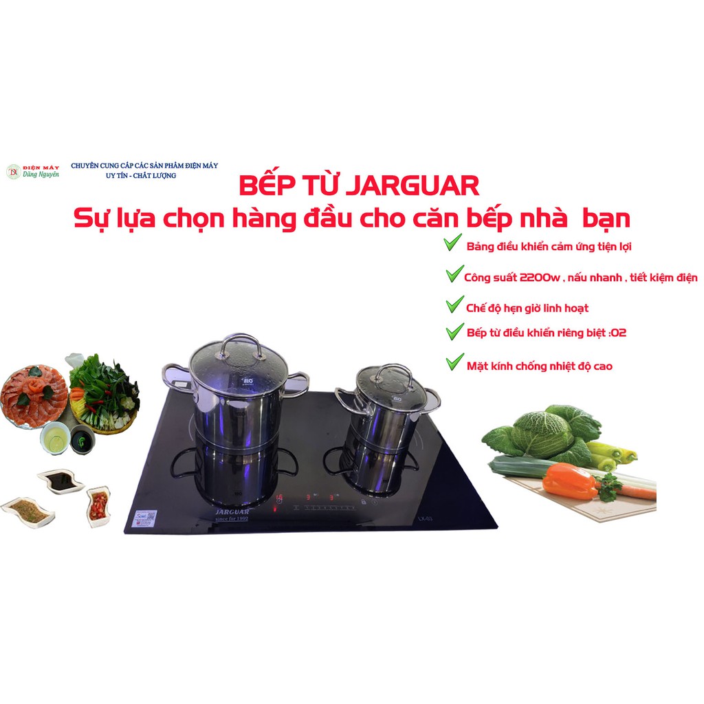 Bếp từ đôi chính hãng Jarguar , nhập khẩu Thái Lan,đun nhanh , tiết kiệm điện