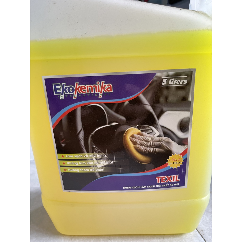Dung dịch làm sạch nội thất xe hơi đậm đặc Ekokemika Texil-5L