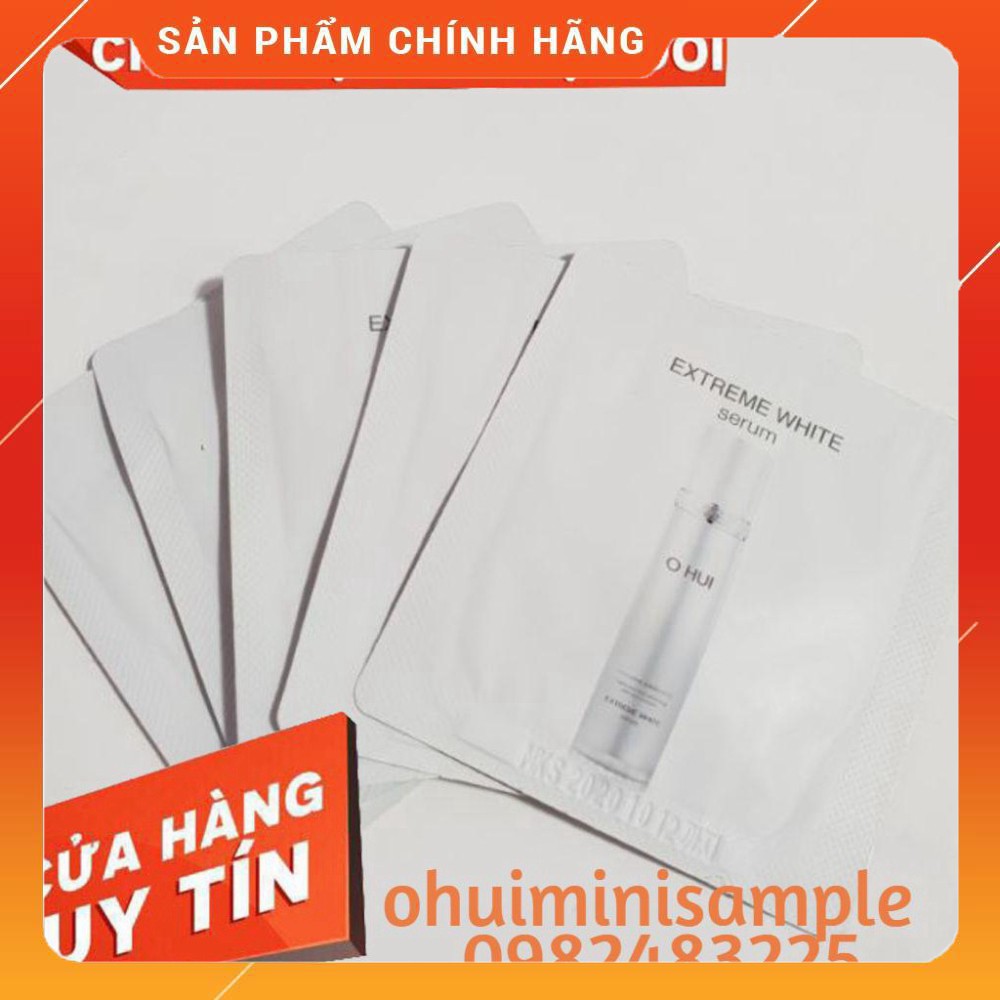 Gói tinh chất Ohui dưỡng trắng da mờ sạm nám và chống lão hóa - Serum Ohui Extreme White Snow vitamin 1ml