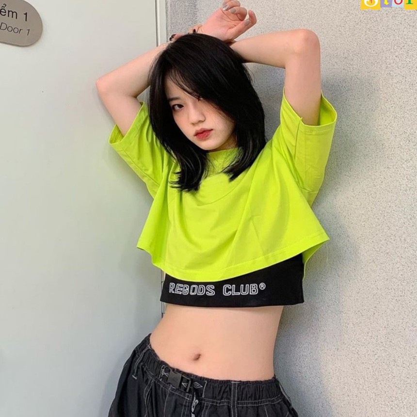 Áo Croptop Kèm Bra Tay Lỡ Dáng Rộng Oversize Ulzzang - MM