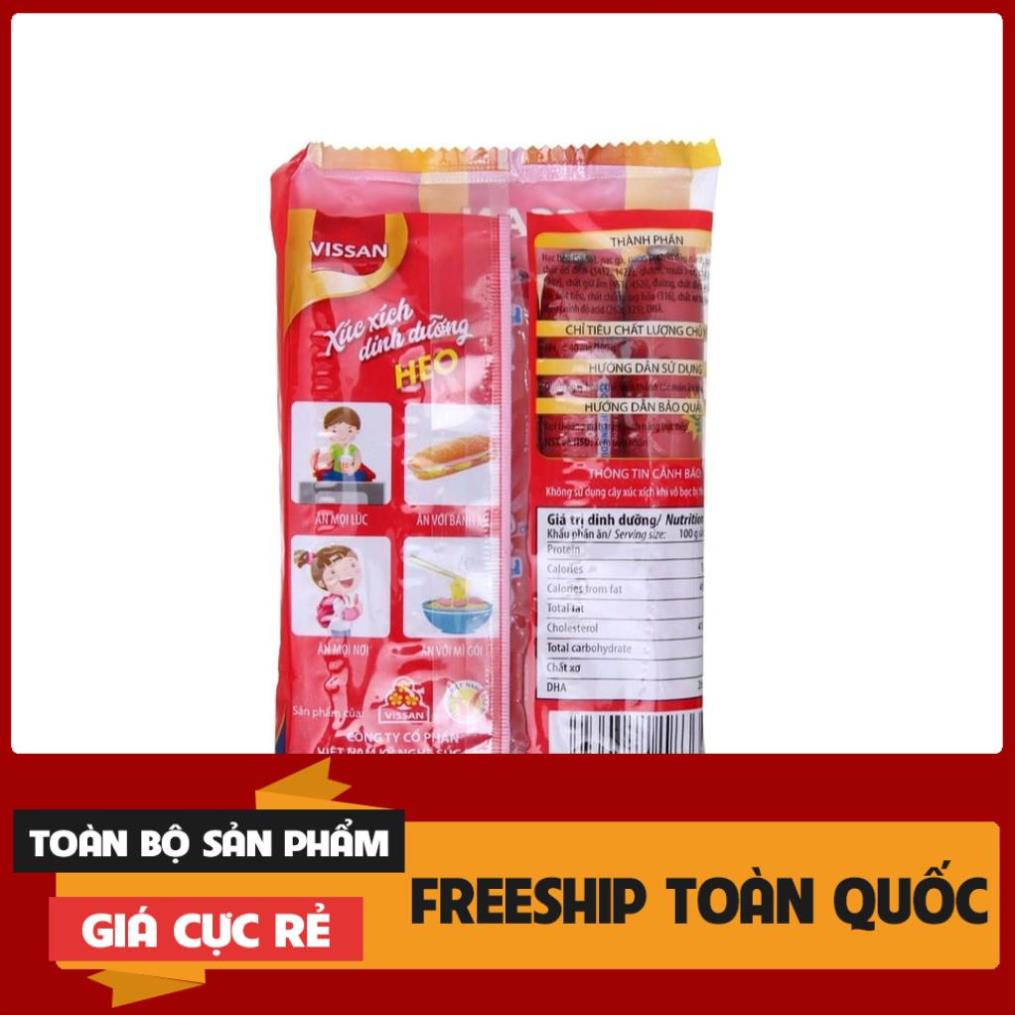 [HCM] Xúc Xích Heo Dinh Dưỡng Vissan gói 175g (5 cây x 35g). | BigBuy360 - bigbuy360.vn