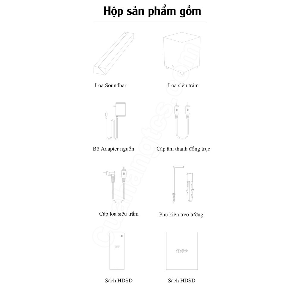 Loa soundbar 2.1 Mi TV Speaker Theater Edition MDZ-35-DA, tổng công suất 100W