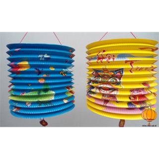 Combo 50 lồng đèn giấy tròn trụ loại trung