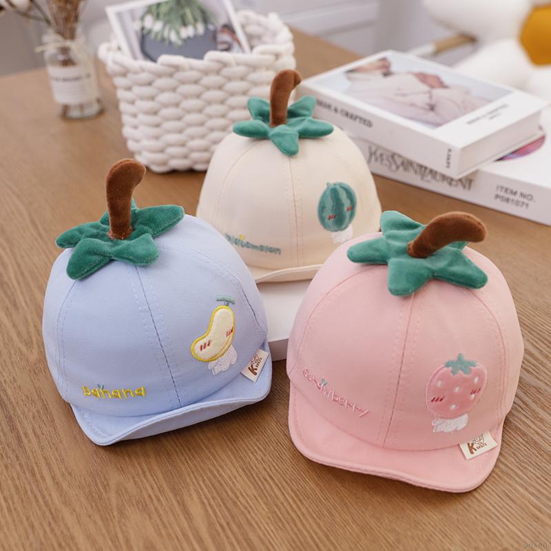 Mũ tai bèo họa tiết tráI cây dễ thương cho bé