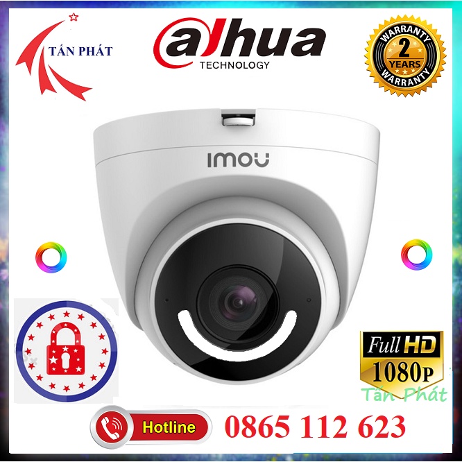 Camera Wifi Imou Ngoài Trời Dahua 1230DT, T26EP  Turret 2M 1080P, Camera Ốp Trần Dome Chính hãng 24TH