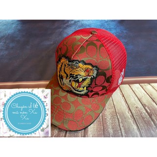 Nón Kết Phối Lưới Con Hổ vàng
