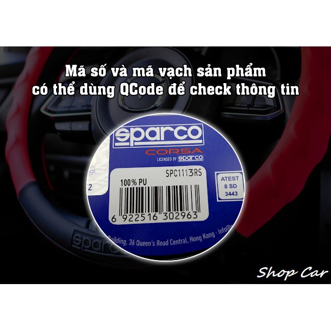 BỌC VÔ LĂNG SPARCO CHÍNH HÃNG 1117RD