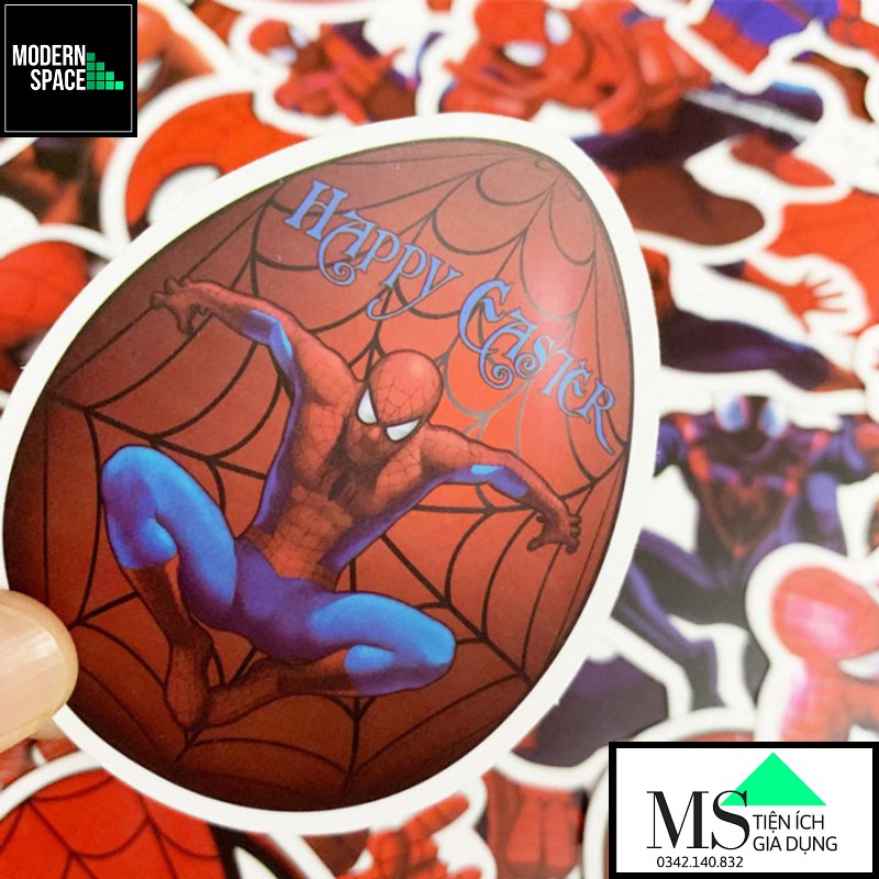 Sticker PVC Người nhện Marvel ST033-ST - 35 Hình dán Chống nước