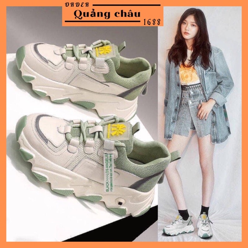 Giày thể thao nữ ULzzang đế cao lượn sóng mẫu mới 2020 Trendybae
