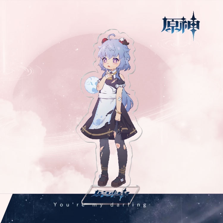 Mô hình Standee nhân vật Genshin Impact trong trang phục hầu gái
