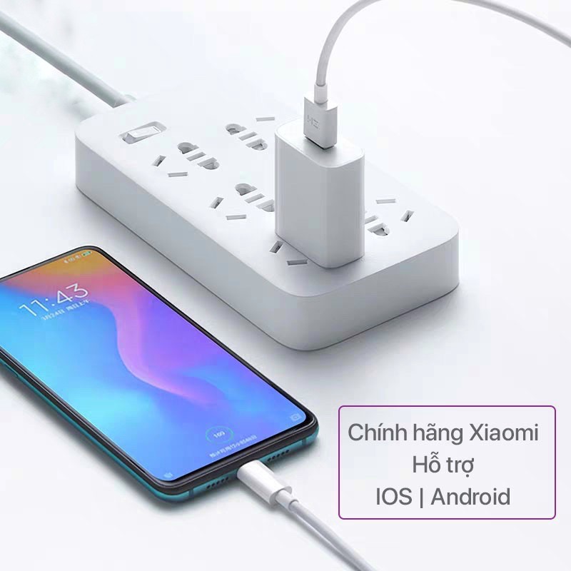 Củ sạc nhanh 18W Xiaomi MDY-08-EH (Trắng) Quick Charge 3.0