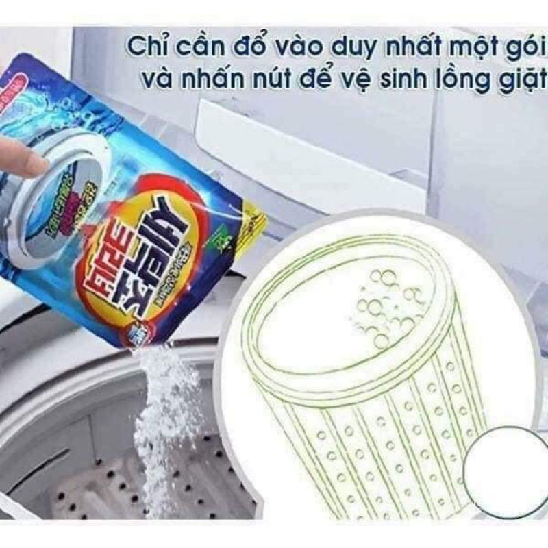 Bột tẩy lồng máy giặt siêu sạch