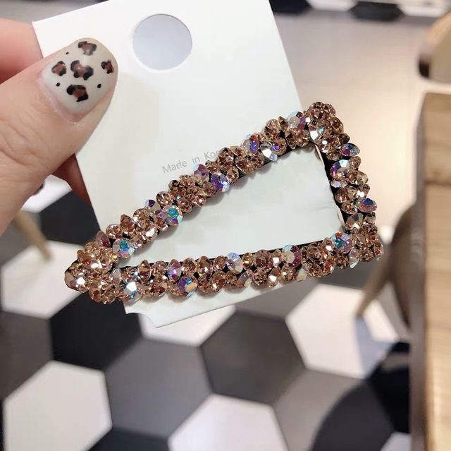 Kẹp tóc đính đá lấp lánh xinh xắn cho nữ