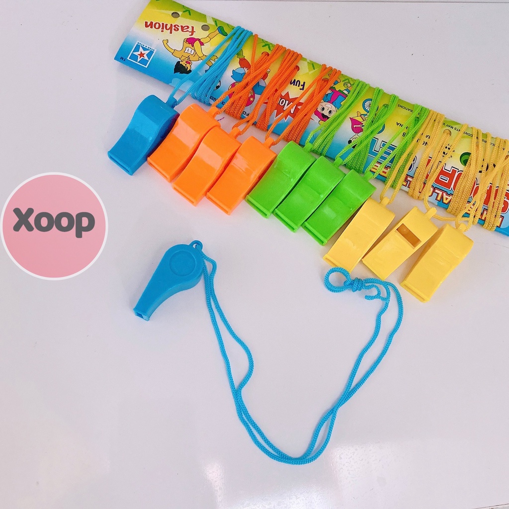 Đồ chơi còi trọng tài thể thao nhựa nhiều màu sắc cho bé